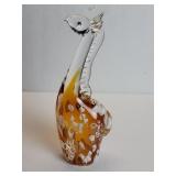 Hand blown art glass giraffe figure