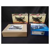 4 die cast model airplanes Texaco, vintage fuel,