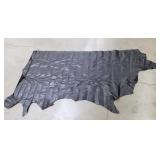 Black leather hide