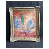 Signed William Henry Singer Jr. oil on canvas