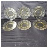6 Vintage Lancaster Jubilee depression plates