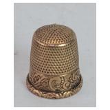 Vintage 10k gold thimble