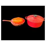 Pair of vintage cast iron pans