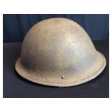 WW2 British Brodie mixed metal combat helmet