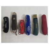 6 pocket knives