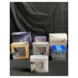 Box with Collection of die cast model airplanes