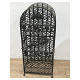 Wrought iron wine rack