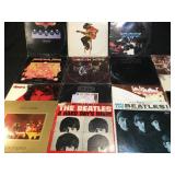 17 vinyl records Beatles, Hendrix, Zeppelin, Doors