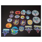 Vintage patches including F-15, McDonnell P