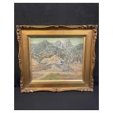 Signed vintage oil on canvas painting