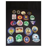 Group of vintage military patches