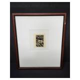 Pencil signed etching on paper dated 1991 numbered