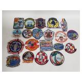 Military patches: USS Independence, USS Enterprise