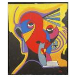 Signed oil on canvas painting