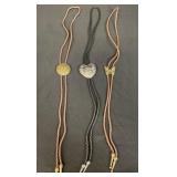 Group of bolo ties