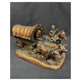 Vintage copper plated spelter Dodge Company wagon