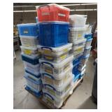 Pallet of soft and hard cover books, magazines, &