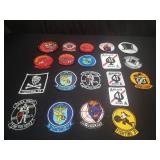 Group of vintage military patches