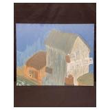 Signed oil on canvas painting