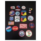 Group of vintage military patches