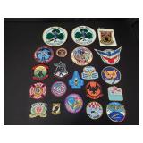 Mixed military patches including USAF 2007, F/A