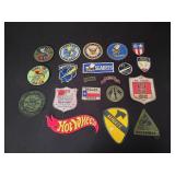 Vintage patches including Seabees, Allied
