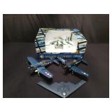 Collection of die-cast model airplanes