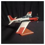 Wood T-28 Trojan model airplane