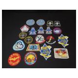 Vintage patches including U.S. Naval aviation,