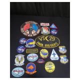 Group of vintage military patches