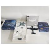 Group of die-cast model airplanes