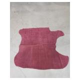 Burgundy leather hide