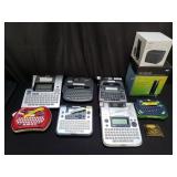 Group of brother, and p-touch label printers