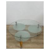 Mid century modern danish style glass coffee