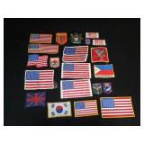 Group of vintage flag patches