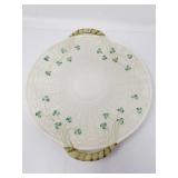 Bellek shamrock bread plate
