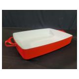Dansk enamel on steel baking pan