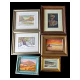 Lot of framed Robbin Lee Day paintings