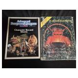 Vintage AD&D Character record sheets and Players