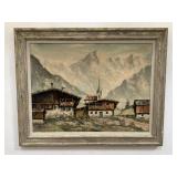 Signed Schey oil on canvas Tyrol Austria,