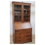Paine Furniture Company tiger oak secretary desk