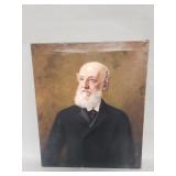 Antique signed portait oil on canvas dated 1893