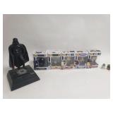 Collection of Funko pop and "Star Wars" Darth