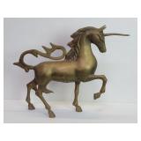 Brass unicorn figure