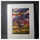 Vintage Abstract litho signed/numbered