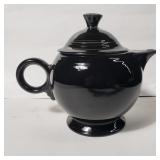 Fiesta black teapot with lid