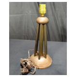 MCM copper and brass table lamp