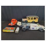 Two vintage collectable Jim Beam bottles etc