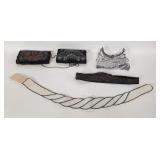 Vintage beaded handbags and belts