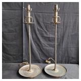 Pair of vintage copper table lamps
